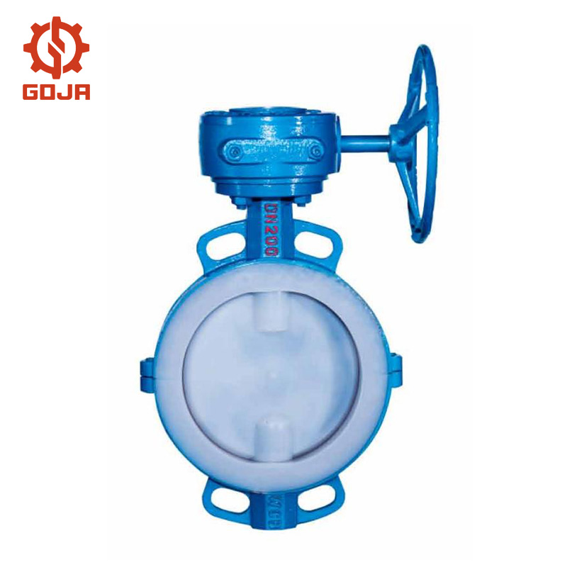D(3/6/9)71F46 Fluorine-lined wafer butterfly valve